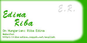 edina riba business card